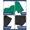 Arshiner Boys Loose Athletic Shorts Set Performance Crew Neck T-Shirt and Mesh Short 2 Piece Outfit for Active Kids(Green/Black)