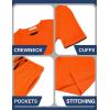 Arshiner Boys Loose Athletic Shorts Set Performance Crew Neck T-Shirt and Mesh Short 2 Piece Outfit for Active Kids(Orange)