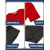 Arshiner Boys Loose Athletic Shorts Set Performance Crew Neck T-Shirt and Mesh Short 2 Piece Outfit for Active Kids(Red/Black)