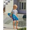 Arshiner Boys UPF 50+ Rash Guard Swim Shirts Short Sleeve Quick Dry UV Protection Sun Shirt for Boys and Girls(Light Grey)
