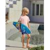 Arshiner Boys UPF 50+ Rash Guard Swim Shirts Short Sleeve Quick Dry UV Protection Sun Shirt for Boys and Girls(Light Pink)