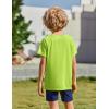 Arshiner Boys UPF 50+ Rash Guard Swim Shirts Short Sleeve Quick Dry UV Protection Sun Shirt for Boys and Girls(Lime Green)