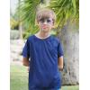 Arshiner Boys UPF 50+ Rash Guard Swim Shirts Short Sleeve Quick Dry UV Protection Sun Shirt for Boys and Girls(Navy Blue)