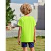 Arshiner Boys UPF 50+ Rash Guard Swim Shirts Short Sleeve Quick Dry UV Protection Sun Shirt for Boys and Girls(Neon Yellow)