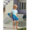 Arshiner Boys UPF 50+ Rash Guard Swim Shirts Short Sleeve Quick Dry UV Protection Sun Shirt for Boys and Girls(Pastel Blue)
