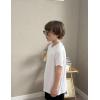Arshiner Boys UPF 50+ Rash Guard Swim Shirts Short Sleeve Quick Dry UV Protection Sun Shirt for Boys and Girls(White)