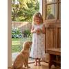 Arshiner Girls Nightgowns Pajama Dress Cute Ruffle Sleepwear Soft Night Gowns(Blue Flowers)