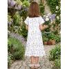 Arshiner Girls Nightgowns Sleepwear Short Sleeve Victorian Pajama Dress Soft Princess Sleepshirt for 3-12 Years Kids(Purple Little Flowers)