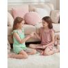 Arshiner Girls Pajamas Ruffle Tank Top and Shorts Sets Soft Cute 2 Piece Sleepwear for Kids(Green)