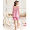 Arshiner Girls Pajamas Ruffle Tank Top and Shorts Sets Soft Cute 2 Piece Sleepwear for Kids(Pink)
