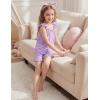 Arshiner Girls Pajamas Ruffle Tank Top and Shorts Sets Soft Cute 2 Piece Sleepwear for Kids(Purple)