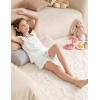 Arshiner Girls Pajamas Ruffle Tank Top and Shorts Sets Soft Cute 2 Piece Sleepwear for Kids(White)