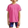 Arshiner Boys UPF 50+ Rash Guard Swim Shirts Short Sleeve Quick Dry UV Protection Sun Shirt for Boys and Girls(Rose Pink)