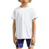 Arshiner Boys UPF 50+ Rash Guard Swim Shirts Short Sleeve Quick Dry UV Protection Sun Shirt for Boys and Girls(White)