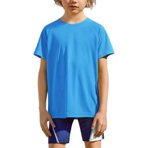 Arshiner Boys UPF 50+ Rash Guard Swim Shirts Short Sleeve Quick Dry UV Protection Sun Shirt for Boys and Girls(Royal Blue)