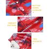 Arshiner Boys 2 Piece Outfits Hawaiian Shorts Sets Button Down Shirt and Shorts Summer Beach Clothes for 2-12 Years(Red – Beach)