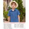 Arshiner Boys Button Up Shirts Casual Blue Summer Beach Shirts Size 12 (9-10years)