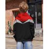 Arshiner Boys Fleece Pullover Hooded Sweatshirt Classic Casual Hoodie for Boys 7-8 Years Red Black