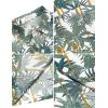 Arshiner Boy’s Hawaiian Shirt Summer Tropical Button Down Shirt Short Sleeve Beach Shirt for Kids 100% Cotton Size 4-14 Years(White- Palm Trees Print)