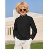Arshiner Boys Linen Henley Cotton Shirt Button Up Short Sleeve Beach Tee Casual Tops Size 4-12 Years(Black)