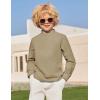 Arshiner Boys Linen Henley Cotton Shirt Button Up Short Sleeve Beach Tee Casual Tops Size 4-12 Years(Khaki)