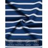 Arshiner Boys Polo Shirt Golf Stripe Short Sleeve Button Performance Sport Collared Shirts for Kids Size 4-12 Years(Blue/White Thick-stripe)