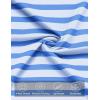 Arshiner Boys Polo Shirt Golf Stripe Short Sleeve Button Performance Sport Collared Shirts for Kids Size 4-12 Years(Blue-white Block Stripe)