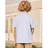 Arshiner Boys Polo Shirt Golf Stripe Short Sleeve Button Performance Sport Collared Shirts for Kids Size 4-12 Years(Golf Crossed Clubs)