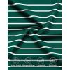 Arshiner Boys Polo Shirt Golf Stripe Short Sleeve Button Performance Sport Collared Shirts for Kids Size 4-12 Years(White Stripe on Green)