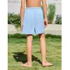 Arshiner Boys Swim Trunks Quick Dry Bathing Suit Boys Swim Shorts Stretch Swimsuit 6-14 Years(Blue)
