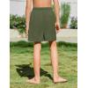 Arshiner Boys Swim Trunks Quick Dry Bathing Suit Boys Swim Shorts Stretch Swimsuit 6-14 Years(Green)