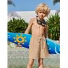 Arshiner Boys Swim Trunks Quick Dry Bathing Suit Boys Swim Shorts Stretch Swimsuit 6-14 Years(Khaki)