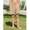 Arshiner Boys Swim Trunks Quick Dry Bathing Suit Boys Swim Shorts Stretch Swimsuit 6-14 Years(Khaki)