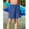 Arshiner Boys Swim Trunks Quick Dry Bathing Suit Boys Swim Shorts Stretch Swimsuit 6-14 Years(Navy Blue)