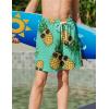 Arshiner Boys Swim Trunks Quick Dry Bathing Suit Boys Swim Shorts Stretch Swimsuit 6-14 Years(Pineapple)