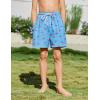 Arshiner Boys Swim Trunks Quick Dry Bathing Suit Boys Swim Shorts Stretch Swimsuit 6-14 Years(Shark – Aqua Green Red)