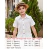 Arshiner Boys White Button Down Shirt Short Sleeve Boys Summer Outfits Size 14 (8-9years)
