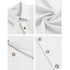 Arshiner Boys White Button Down Shirt Short Sleeve Boys Summer Outfits Size 14 (8-9years)