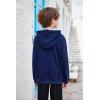 Arshiner Unisex Kids Soft Pullover Hooded Sweatshirt with Pocket Basic Hoodies Sportswear Navy Blue 4-5t