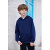 Arshiner Unisex Kids Soft Pullover Hooded Sweatshirt with Pocket Basic Hoodies Sportswear Navy Blue 4-5t