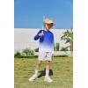 Boys UPF 50+ Rash Guard Swim Shirts Long Sleeve Quick Dry UV Sun Protection SPF Water Shirts for Boys and Girls(Gradient Blue White)