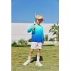 Boys UPF 50+ Rash Guard Swim Shirts Long Sleeve Quick Dry UV Sun Protection SPF Water Shirts for Boys and Girls(Gradient Ocean)