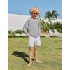 Boys UPF 50+ Rash Guard Swim Shirts Long Sleeve Quick Dry UV Sun Protection SPF Water Shirts for Boys and Girls(Light Grey)