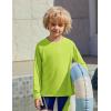 Boys UPF 50+ Rash Guard Swim Shirts Long Sleeve Quick Dry UV Sun Protection SPF Water Shirts for Boys and Girls(Lime Green)