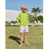 Boys UPF 50+ Rash Guard Swim Shirts Long Sleeve Quick Dry UV Sun Protection SPF Water Shirts for Boys and Girls(Lime Green)