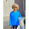 Boys UPF 50+ Rash Guard Swim Shirts Long Sleeve Quick Dry UV Sun Protection SPF Water Shirts for Boys and Girls(Royal Blue)