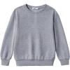 Arshiner Boys Sweatshirts Long Sleeve Crewneck Pullover Shirt Kids Fashion Fall Winter Sweater, Light Grey 6-7 Years
