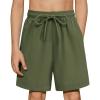 Arshiner Boys Swim Trunks Quick Dry Bathing Suit Boys Swim Shorts Stretch Swimsuit 6-14 Years(Green)