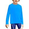 Boys UPF 50+ Rash Guard Swim Shirts Long Sleeve Quick Dry UV Sun Protection SPF Water Shirts for Boys and Girls(Royal Blue)