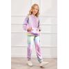 Arshiner 2 Pieces Tracksuits Outfits Girls Tie Dye Sweatsuits Long Sleeve Sport Sweatshirts and Sweatpants with Pockets